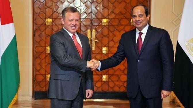 السيسي وعبد الله الثاني watanserb.com