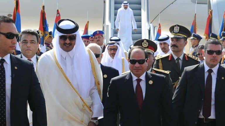 السيسي وتميم watanserb.com