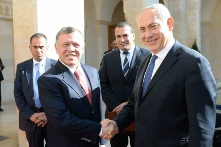 نتنياهو والملك عبد الله الثاني watanserb.com