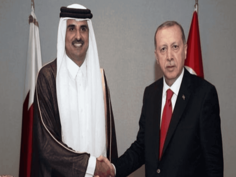 لواء سعودي: أردوغان كان يسعى أن يكون خليفة للمسلمين والأمير تميم قدم له المدد اردوغان و الأمير تميم watanserb.com