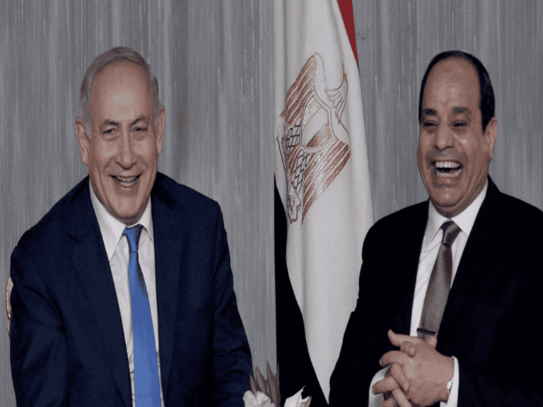 نتنياهو و السيسي watanserb.com