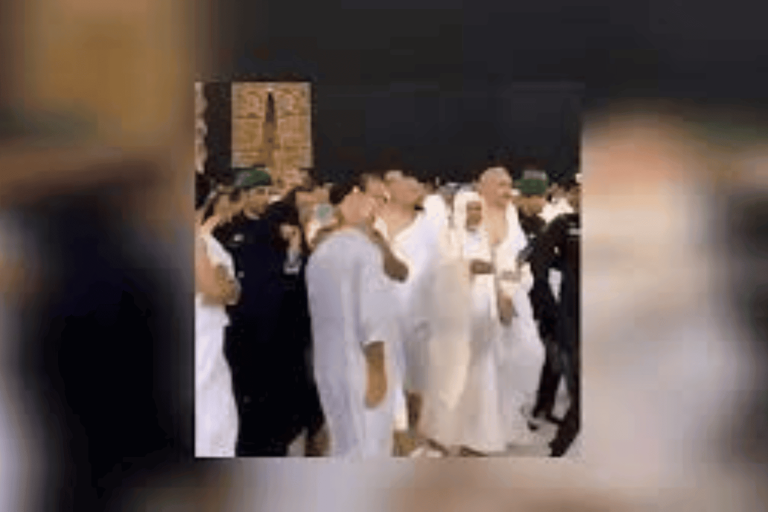 جنرال الإمارات خليفة حفتر يطوف حول الكعبة بكل أريحية وسط حراسة مشددة خليفة حفتر الكعبة watanserb.com