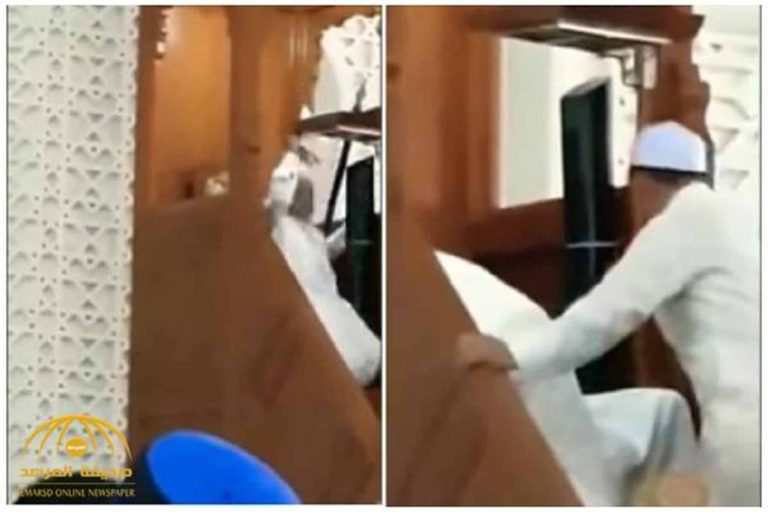لحظة وفاة خطيب الجمعة على المنبر أمام المُصلّين لحظة وفاة خطيب الجمعة watanserb.com