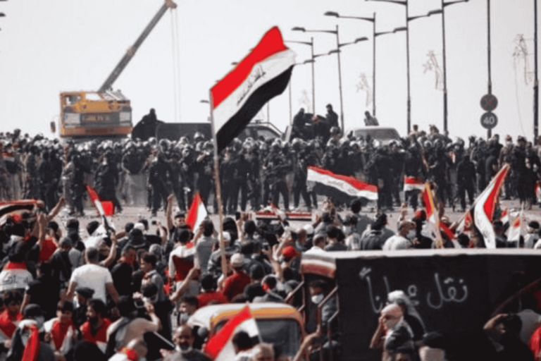 احتجاجات العراق صنية البطاطا watanserb.com
