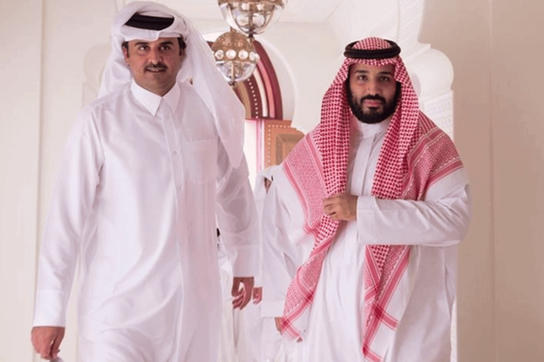 أمير قطر والملك سلمان watanserb.com