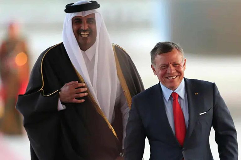 أمير قطر وملك الاردن watanserb.com