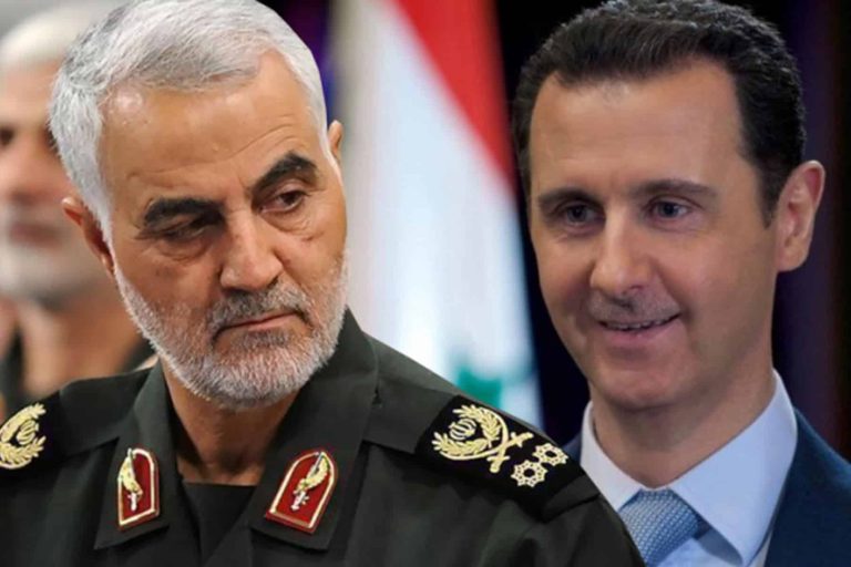 قاسم سليماني في غرفة بشار الأسد watanserb.com