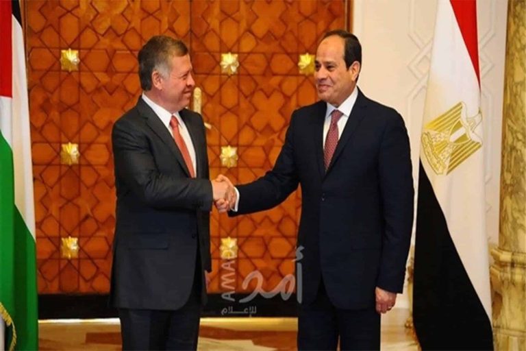 رسالة السيسي لملك الأردن watanserb.com