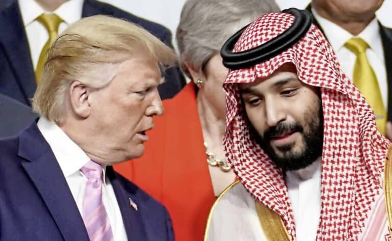 محمد بن سلمان وترامب watanserb.com