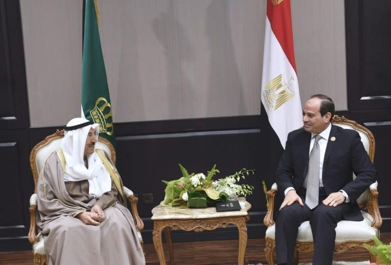 امير الكويت والسيسي watanserb.com