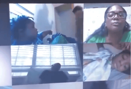 “أغلق الكاميرا فوراً يا تيفيون”.. “شاهد” امرأة عارية تماماً تقتحم حصة ابنها وهذا ما حدث! صورة من الفيديو watanserb.com