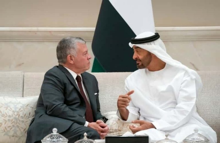 محمد بن زايد والملك عبدالله الثاني ملك الأردن watanserb.com
