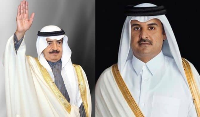 أخلاقُه يفتقر لها قادة دول الحصار .. هذا ما فعله أمير قطر مع عائلة رئيس وزراء البحرين بعد وفاته امير قطر يعزي اسرة رئيس الوزراء البحريني بوفاته watanserb.com