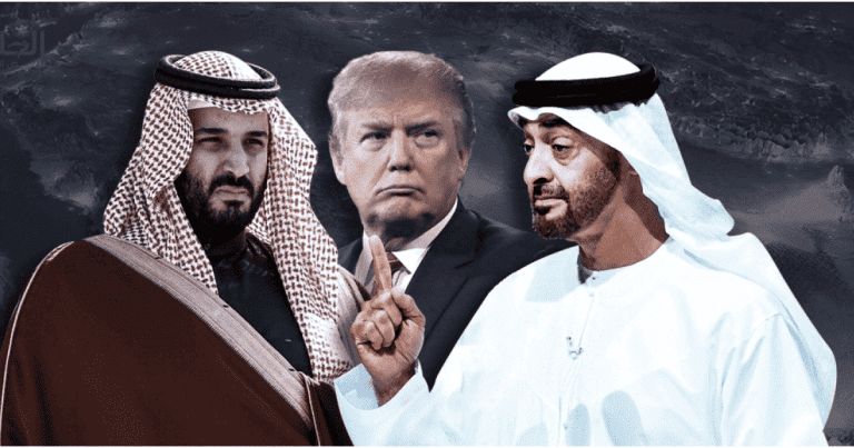 فشلت مخططات ابن زايد وابن سلمان.. ترامب غيَّر موقفه من الأزمة الخليجية ويرغب في حلها دون النظر لشروط دول الحصار ترامب - محمد بن زايد - محمد بن سلمان watanserb.com