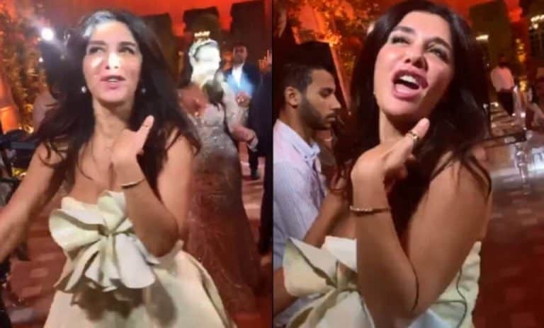 رقصت بشكل هستيري وكانت غير متزنة.. “شاهد” فضيحة غادة عادل في حفل زفاف درة التونسية! غادة عادل watanserb.com