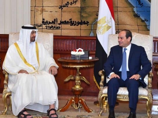 ابن زايد ضحك على السيسي.. صحيفة إسرائيلية تكشف عن غضب الرئيس المصري من تصرفات شيطان أبوظبي السيسي ومحمد بن زايد watanserb.com