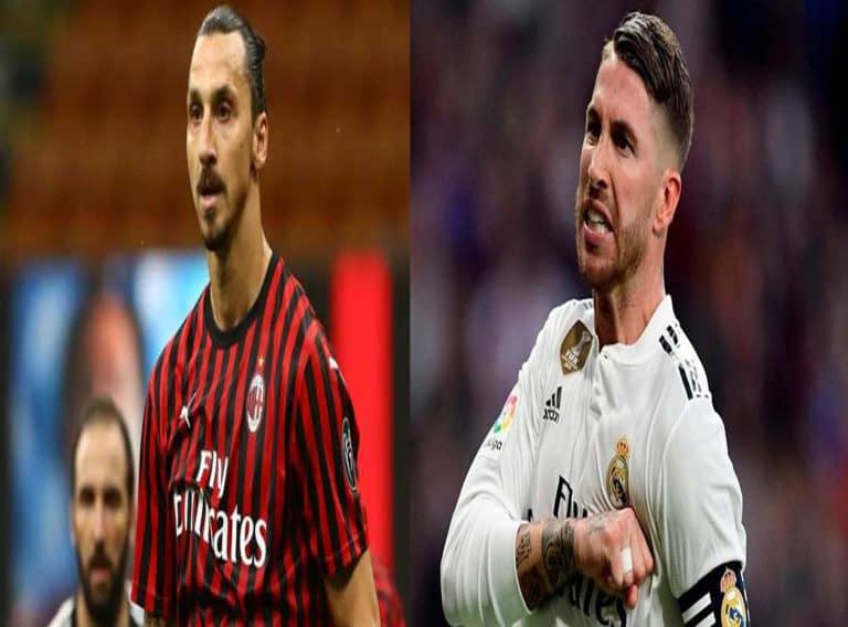 اللاعب الاسباني راموس والسويدي ابراهيموفيتش watanserb.com