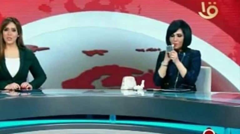 مذيعة القناة الاولى أميمة تمام تثير ضجة واسعة watanserb.com