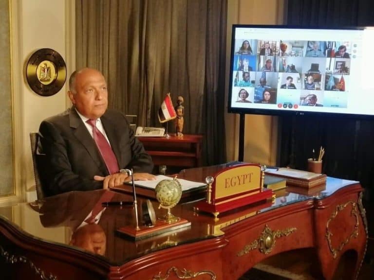سامح شكري يرصد برامج الجزيرة watanserb.com