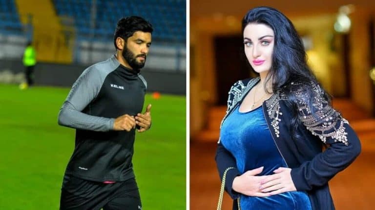 اللاعب المصري صالح جمعة في ورطة بعد فضيحة الراقصة صافيناز له عبر حسابها الخاص صافيناز وصالح جمعة watanserb.com