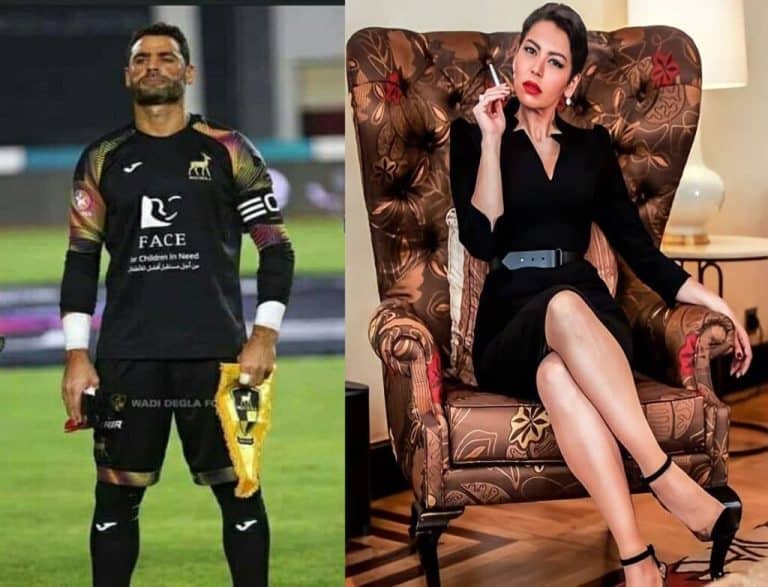 لقاء الخميسي تشبه زوجها عبد المنصف بالحارس “نوير” بعد تصديه لركلة جزاء الزمالك الفنانة لقاء الخميسي وزوجها الحارس محمد عبد المنصف watanserb.com
