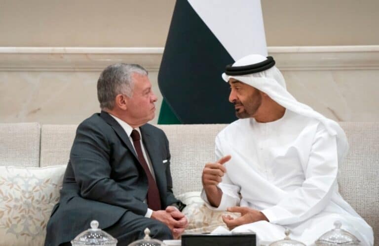محمد بن زايد والملك عبدالله الثاني watanserb.com