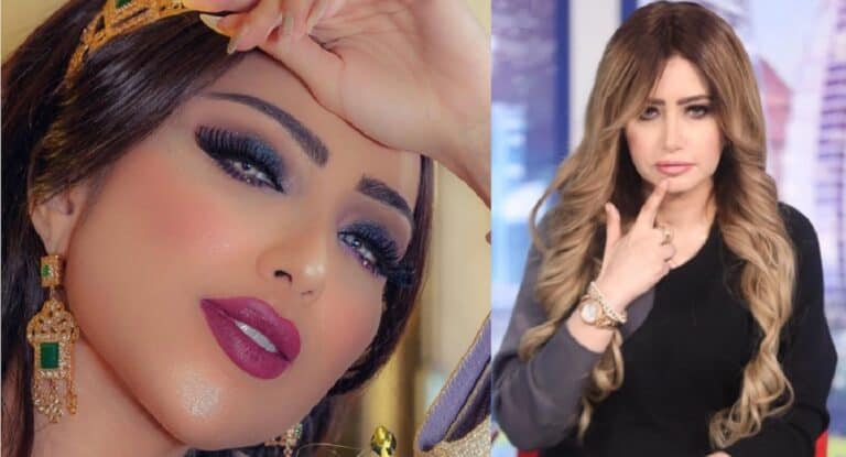 مي العيدان نشرت صورة للفنانة المغربية دنيا بطمة قبل عمليات التجميل اثارت سخرية الجمهور watanserb.com