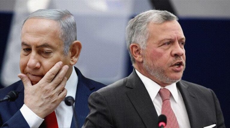 بنيامين نتنياهو والملك عبدالله الثاني watanserb.com