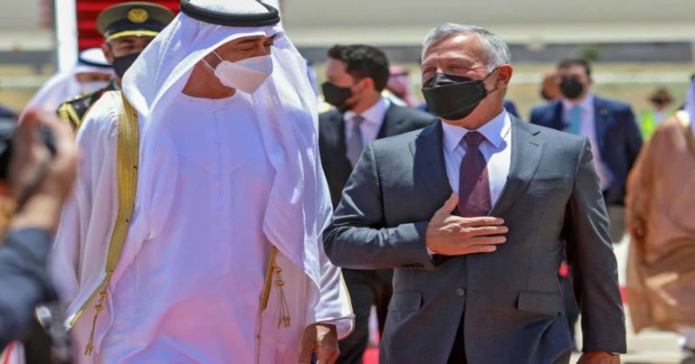 الملك عبدالله الثاني ومحمد بن زايد watanserb.com