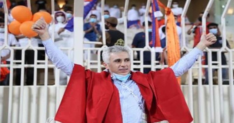 مدرب يحتفل بطريقة مجنونة بعد صعود فريقه الفيحاء في الدوري السعودي الفيحاء والدوري السعودي watanserb.com
