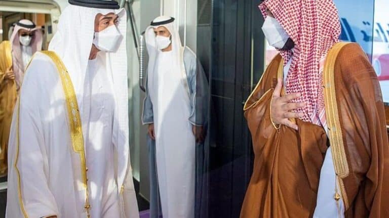 محمد بن زايد ومحمد بن سلمان- السعودية watanserb.com