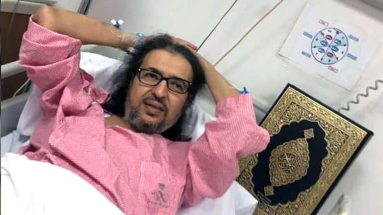زوجة خالد سامي تكشف تطوراً جديداً في صحته بعد توقف قلبه حالة خالد سامي الصحية watanserb.com