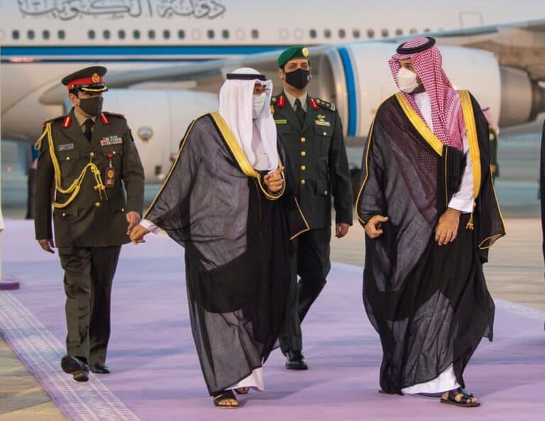 ولي عهد الكويت ومحمد بن سلمان watanserb.com