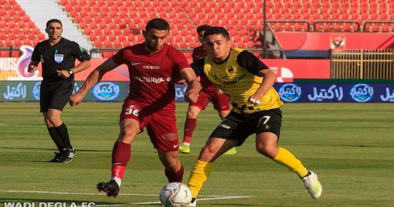 جدول ترتيب الدوري المصري بعد تعادل وادي دجلة أمام مصر المقاصة وادي دجلة ومصر المقاصة watanserb.com