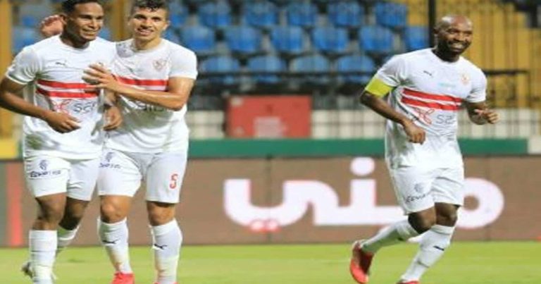 الزمالك يقسو على غزل المحلة بثلاثية نظيفة في الدوري المصري (شاهد) أهداف الزمالك في شباك غزل المحلة watanserb.com
