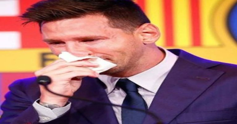 ميسي يودع جماهير برشلونة بالدموع ميسي وبرشلونة watanserb.com