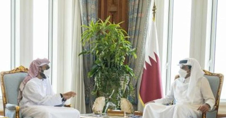 طحنون بن زايد وأمير قطر watanserb.com