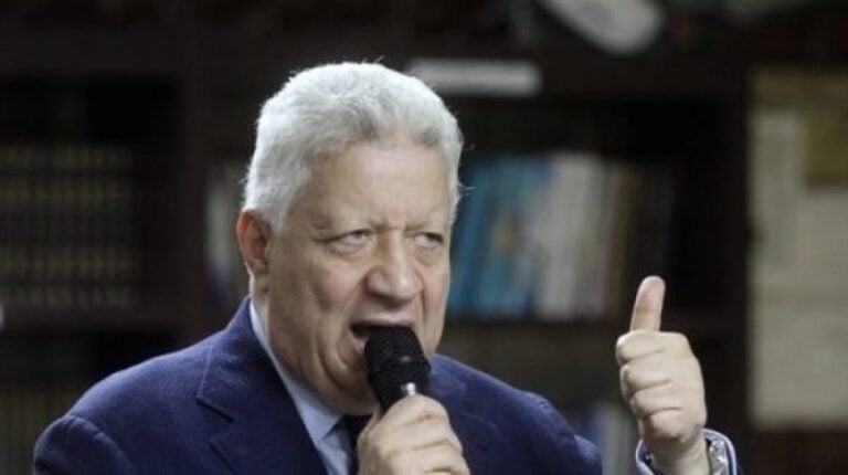 مرتضى منصور ولاعبي الزمالك watanserb.com