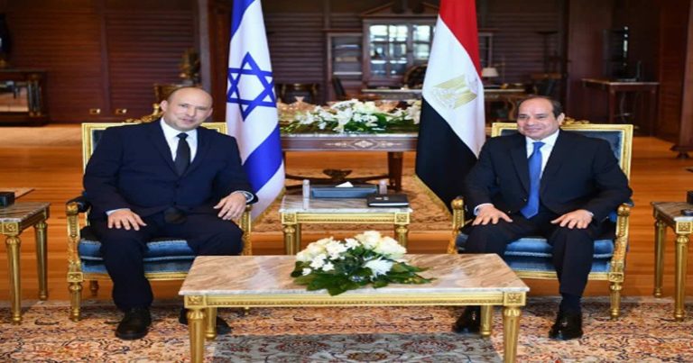 السيسي وبينت watanserb.com