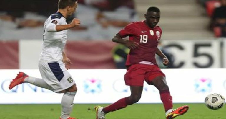 منتخب قطر يتلقى الخسارة أمام صربيا في تصفيات مونديال كأس العالم 2022 (شاهد) منتخب قطر وصربيا watanserb.com
