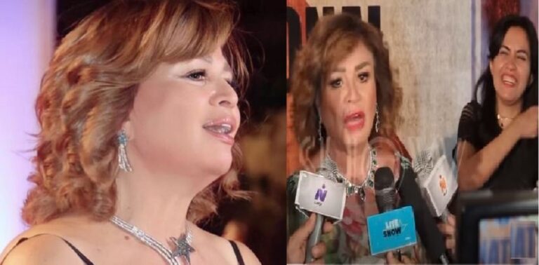 إلهام شاهين تهزّئ فتاة أثناء تواجدها في حفل افتتاح المهرجان القومي للمسرح المصري watanserb.com