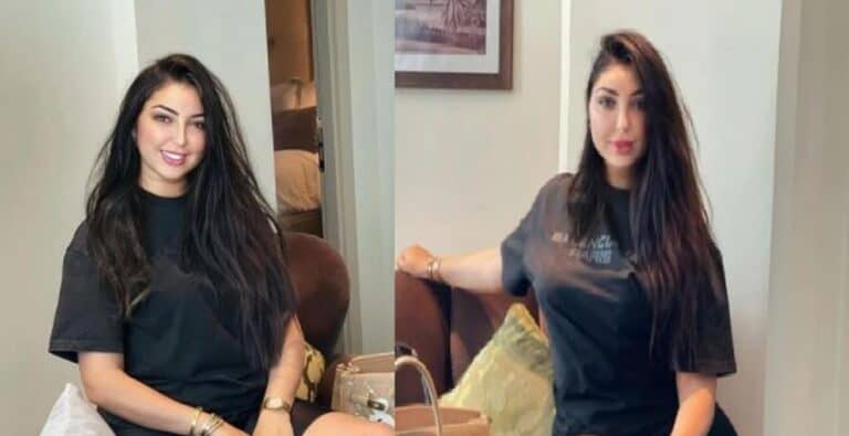 دنيا بطمة تواصل جراتها وتنشر صوراً بـ”شورت” وهي تجلس بطريقة جريئة! دنيا بطمة تنشر صور بـ"شورت" أسود watanserb.com
