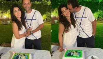 آيتن عامر وزوجها مدير التصوير محمد عز العرب