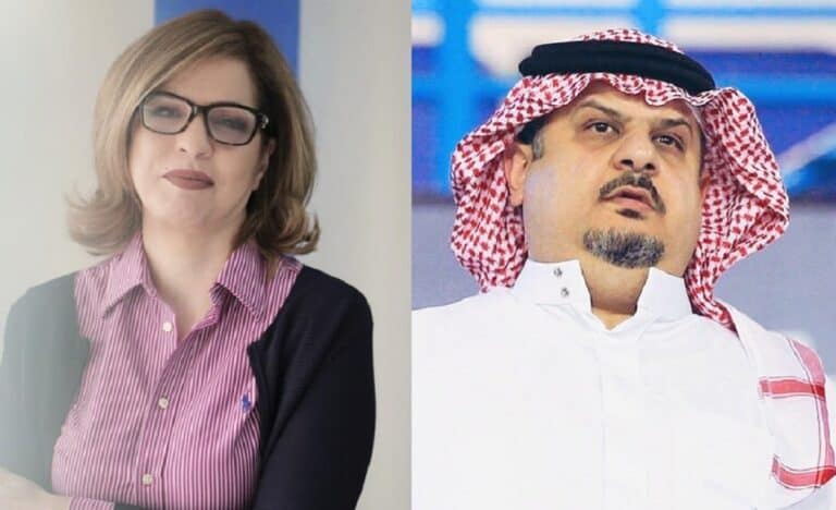 مريم البسام تلقن عبدالرحمن بن مساعد درساً watanserb.com