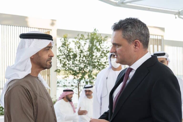 السفير التركي لدى الإمارات مع محمد بن زايد watanserb.com