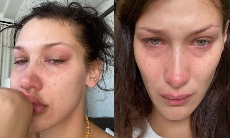 بيلا حديد تنشر صورا لها وهي تبكي متحدثة عن معاناتها! بيلا حديد تنشر صورا لها وهي تبكي watanserb.com