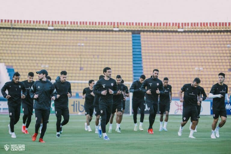 موعد ومعلق مباراة الزمالك والبنك الأهلي والقنوات الناقلة تدريبات فريق الزمالك قبيل مواجهة البنك الأهلي في الدوري المصري watanserb.com