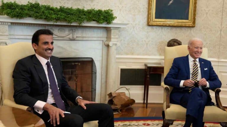 بايدن - أمير قطر - اليابان watanserb.com