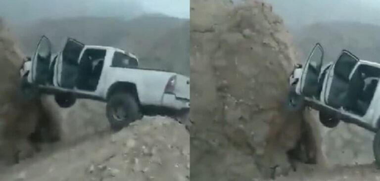 فيديو يحبس الأنفاس.. مواطن عُماني عالق بسيارته على حافة قمة جبلين وهكذا كانت النهاية! مواطن عُماني عالق بسيارته على حافة قمة جبلين وهكذا كانت النهاية watanserb.com