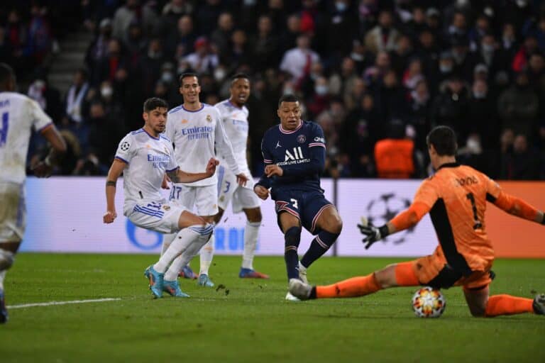 مبابي ورجل مباراة باريس سان جيرمان وريال مدريد في دوري أبطال أوروبا watanserb.com